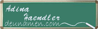 Adina Haendler Visitenkarte